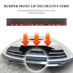 7.64Ft Car Front Bumper Lip Spoiler with Self-Adhesive,Rubber Bumper Protector Protects Bumper Lip,Universal Front Lip Spoiler Automotive Exterior Accessories for Car Truck SUV (Carbon Fiber)
