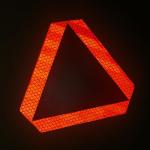 5Pcs Slow Moving Vehicle Sign Stickers, 5 Inch x 6 Inch Reflective Safety Triangle Signs Decal Reflective Slow Moving Vehicle Triangle Sticker, Adhesive Reflector Sticker SMV Sign for golf Cart