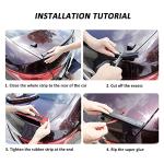 Salior 59'' Glossy Car Rear Spoiler Trunk Spoiler Lip,Cuttable 3D Rear Trunk Spoiler Wing Cool Car Decoration,Universal Punch-Free Car Sticker Trim Strip for Tailgate,Roof,Bumper (Black),1.38*59inch