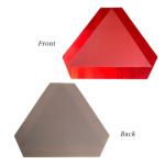 5Pcs Slow Moving Vehicle Sign Stickers, 5 Inch x 6 Inch Reflective Safety Triangle Signs Decal Reflective Slow Moving Vehicle Triangle Sticker, Adhesive Reflector Sticker SMV Sign for golf Cart