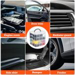 1240Pcs Car Retainer Clips & Fasteners Kit – 32 Universal Sizes Nylon Bumper, Fender Rivets, Door Panel Clips, and Plastic Rivets with 10 Cable Ties and Removal Tool for Toyota, Ford, Benz, Chevy