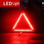 ZYHW Car Warning Triangle Emergency Reflective LED Lights Warning Roadside Safety Triangle Sign Vehicles Flashing Red Light for Car Break Down Roadside Emergency