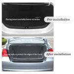 Car Rear Bumper Protector,Anti-Scratch Rubber Bumper Guards for Cars Trunk Protection,Universal Car Bumper Protector Strip Accessories Exterior for Most Vehicles (40.94"x3.54")