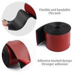 13Ft*3.15In Bumper Guard for Cars Crashworthy,Upgrade Thicken Rubber Side Skirts for Car Side Skirts Front Bumper,Universal Car Bumper Protector Guard Car Accessories