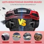 AUTOXBERT Front Bumper Scrape Guard, 8 PCS Car Anti-Skid Kit, Chassis Anti-Scratch DIY Protector for Cars with Pre-Attach