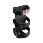 Ohleats Roll Bar Fire Extinguisher Holder, Adjustable Fire Extinguisher Mount Strap with American Flag Pattern, Car Accessories Fixed Belt for Wrangler JK JKU TJ CJ Gladiator (Black)