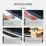 Car Rear Bumper Protector,Anti-Scratch Rubber Bumper Guards for Cars Trunk Protection,Universal Car Bumper Protector Strip Accessories Exterior for Most Vehicles (40.94"x3.54")