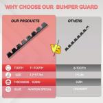 AUTOXBERT Front Bumper Scrape Guard, 8 PCS Car Anti-Skid Kit, Chassis Anti-Scratch DIY Protector for Cars with Pre-Attach