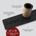 Car Rear Bumper Guard, DIY Peel & Stick On Car Bumper Protector, Adhesive Bumper Protector for Cars, Tough Rubber Protective Strip Universal Fit, 6 x 62 inches - BumperX