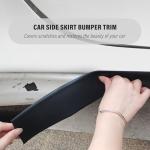 13Ft*3.15In Bumper Guard for Cars Crashworthy,Upgrade Thicken Rubber Side Skirts for Car Side Skirts Front Bumper,Universal Car Bumper Protector Guard Car Accessories