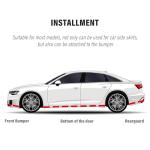 13Ft*3.15In Bumper Guard for Cars Crashworthy,Upgrade Thicken Rubber Side Skirts for Car Side Skirts Front Bumper,Universal Car Bumper Protector Guard Car Accessories