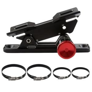 Quick Release Fire Extinguisher Mount - Aluminum Adjustable UTV Roll Bar Fire Extinguisher Holder Mounting Bracket for Jeep Wrangler TJ JK JL JKU Polaris RZR Ranger Cam-Am X3 Universal