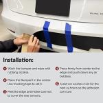 Car Rear Bumper Guard, DIY Peel & Stick On Car Bumper Protector, Adhesive Bumper Protector for Cars, Tough Rubber Protective Strip Universal Fit, 6 x 62 inches - BumperX