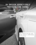muekzu Silicone Car Door Edge Guard Trim Molding Crash Scratch Protector Scratch Guard for Car,Sedans,Truck,SUV 4PCS (Black)