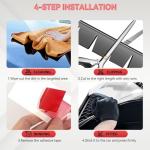 AUTOXBERT Front Bumper Scrape Guard, 8 PCS Car Anti-Skid Kit, Chassis Anti-Scratch DIY Protector for Cars with Pre-Attach