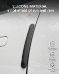 muekzu Silicone Car Door Edge Guard Trim Molding Crash Scratch Protector Scratch Guard for Car,Sedans,Truck,SUV 4PCS (Black)