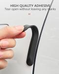 muekzu Silicone Car Door Edge Guard Trim Molding Crash Scratch Protector Scratch Guard for Car,Sedans,Truck,SUV 4PCS (Black)