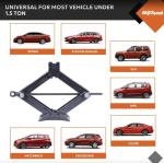 AV Steel Scissor Jack for Car 1.5 Ton (3306 lbs) Heavy-Duty Car Jack Kit, Universal Tire Tool Kit - Portable Lift Jack with Ratcheting Handle and L-Wrench for Auto SUV MPV