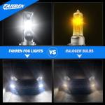 H11/H8/H9 Light Bulb, 40000LM Super Bright, 6500K Cool White H11 Fog Light Bulb, IP68 Waterproof, Pack of 2