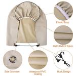 Leader Accessories 4-Pack Tire Covers - Heavy Duty Wheel Protectors for Truck, SUV, Jeep, Camper, Trailer, RV - Waterproof 600D Oxford - Universal Fits 29.25"-31.75" Diameter, Tan