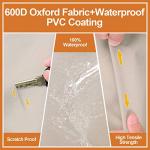 Leader Accessories 4-Pack Tire Covers - Heavy Duty Wheel Protectors for Truck, SUV, Jeep, Camper, Trailer, RV - Waterproof 600D Oxford - Universal Fits 29.25"-31.75" Diameter, Tan