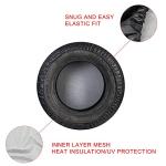 Moonet 27-29 inch Spare Tire Cover Thickening Leather Universal Fit for Jeep, Trailer, RV, SUV, Truck, Tough Tire Wheel Soft Cover (Fits Entire Tire Diameters 27-29 inch)