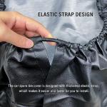 Car Spare Tire Cover,PVC Leather Tire Covers Trailer Tire Cover Camper Spare Tire Cover,Waterproof & Dustproof Spare Wheel Cover Car Accessories Fit 31-33 inches Tires