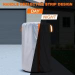 NEVERLAND Large Tire Covers for Storage - Seasonal Tire Storage Bag Waterproof 420D Oxford Tire Stack Cover with Reflective Handle for Indoor/Outdoor Use (Holding 4 Tires Within 35 Inch Diameter)