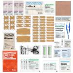 RHINO RESCUE EVA First Aid Kit, Small Waterproof Portable Emergency Hiking First Aid Kit for Backpacking, Medical Kit for Travel, Home, Car, College Dorm, Camping, Boat, Back to School (Red)