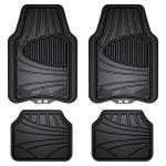 Armor All 4-Piece Floor Mats, Trim-to-Fit All-Weather Mats for Cars, Trucks, SUVs — Black