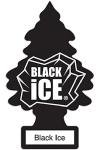 LITTLE TREES Car Air Freshener | Hanging Paper Tree for Home or Car | Black Ice | 12 Pack