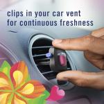 Febreze Car Odor-Fighting Air Freshener Vent Clip with Gain Scent, Island Fresh, 1 count
