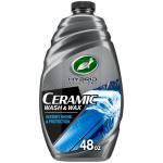 Turtle Wax 53411 Hybrid Solutions Ceramic Wash and Wax, Easy Clean Ceramic Infused Formula Removes Dirt and Grime, Long Lasting Shine and Protection for Cars, Trucks and More, 48 oz. (Pack of 1)