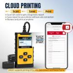 OBDMATE Car Scanner, OM201 Check Engine Code Reader OBDII Diagnostic Tool with Wireless Printing | Graphic Live Data| EVAP Test | DTC Lookup, Yellow