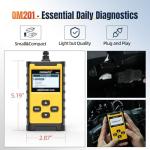 OBDMATE Car Scanner, OM201 Check Engine Code Reader OBDII Diagnostic Tool with Wireless Printing | Graphic Live Data| EVAP Test | DTC Lookup, Yellow
