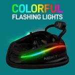 SereneLife 12V Electric Bumper Car for Kids – Remote Control Option, 360° Spin, LED Lights, Safety Belt, Kids Toddler Baby Bumper Car 3-8 Years (Black)