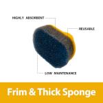 10 Pack Foam Shoe Polish Dauber,Mineral Oil & Wax Leather Cream Sponge Applicator,Leather Shining & Polishing Tool,Shoe Cream & Leather Conditioner Brush for Shoes,Boots,Bags,Jackets,Car Seats ect.