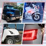 Patelai 16.4 ft x 2 Inches Self Adhesive Repair Light Tape Auto Tail Fog Lights Tint Headlight Lens (Red, Clear, Rolls)