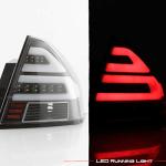 AKKON - Fits 2006-2013 Chevy Impala 2014-2016 Impala Limited LED [Tube Bar] Black Tail Light Brake Lamp Left+Right Pair