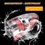 Nakuuly Tail Light Rear Lamp Compatible With 2005-2015 Toyota Tacoma Pickup Driver and Passenger Side LED Lens Taillights Brake Signal Assembly with Bulb and Harness