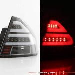 AKKON - Fits 2006-2013 Chevy Impala 2014-2016 Impala Limited LED [Tube Bar] Black Tail Light Brake Lamp Left+Right Pair