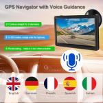 GPS Navigation for Car Truck Navigator - Navigation System 9 Inch Touchscreen, 2025 US/CA/MX Offline Maps Lifetime Free Update, Voice Guidance, Speed Cam Warning, Vehicle RV GPS para carros Trucker