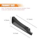 DUSCOKE 2PCS Rear Bumper Lip Splitter Canard Diffuser Spoilers, Car Side Fenders Skirt Spoiler Splitter Front Bumper Lip Protector Body Kit, Universal Anti-Crash Car Exterior Decoration (Carbon fiber)