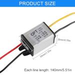 2PCS 12V to 6V Car Power Voltage Converter DC 9V-22V 12V to DC 6V Buck Voltage 3A 18W Waterproof High Efficiency Step Down Volt Module Power Supply Adapter for Auto Car Truck Vehicle Boat Solar System
