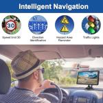 GPS Navigation for Car Truck Navigator - Navigation System 9 Inch Touchscreen, 2025 US/CA/MX Offline Maps Lifetime Free Update, Voice Guidance, Speed Cam Warning, Vehicle RV GPS para carros Trucker
