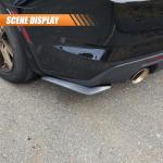 DUSCOKE 2PCS Rear Bumper Lip Splitter Canard Diffuser Spoilers, Car Side Fenders Skirt Spoiler Splitter Front Bumper Lip Protector Body Kit, Universal Anti-Crash Car Exterior Decoration (Carbon fiber)