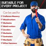 C&T Auto Body Repair Tool Hammer Dolly Set 7 Piece, Car Body Repair Tool Kit with Carrying Case, Carbon Steel Dolly and Hammer Dent Body Fender Tool Set