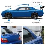 JMTBNO 47 Inch GT Rear Spoiler for Car, Carbon Fiber GT Style Truck Wing Spoiler Compatible with Chevy Corvette Camaro Nissan Lexus Ford Mustang Hyundai Elantra Honda Civic Nissan Toyota Mazda