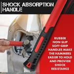 C&T Auto Body Repair Tool Hammer Dolly Set 7 Piece, Car Body Repair Tool Kit with Carrying Case, Carbon Steel Dolly and Hammer Dent Body Fender Tool Set