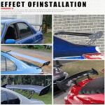 JMTBNO 47 Inch GT Rear Spoiler for Car, Carbon Fiber GT Style Truck Wing Spoiler Compatible with Chevy Corvette Camaro Nissan Lexus Ford Mustang Hyundai Elantra Honda Civic Nissan Toyota Mazda
